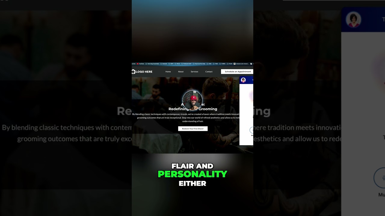 How I Created a Barber Shop AI Talking Website That Takes Appointments 