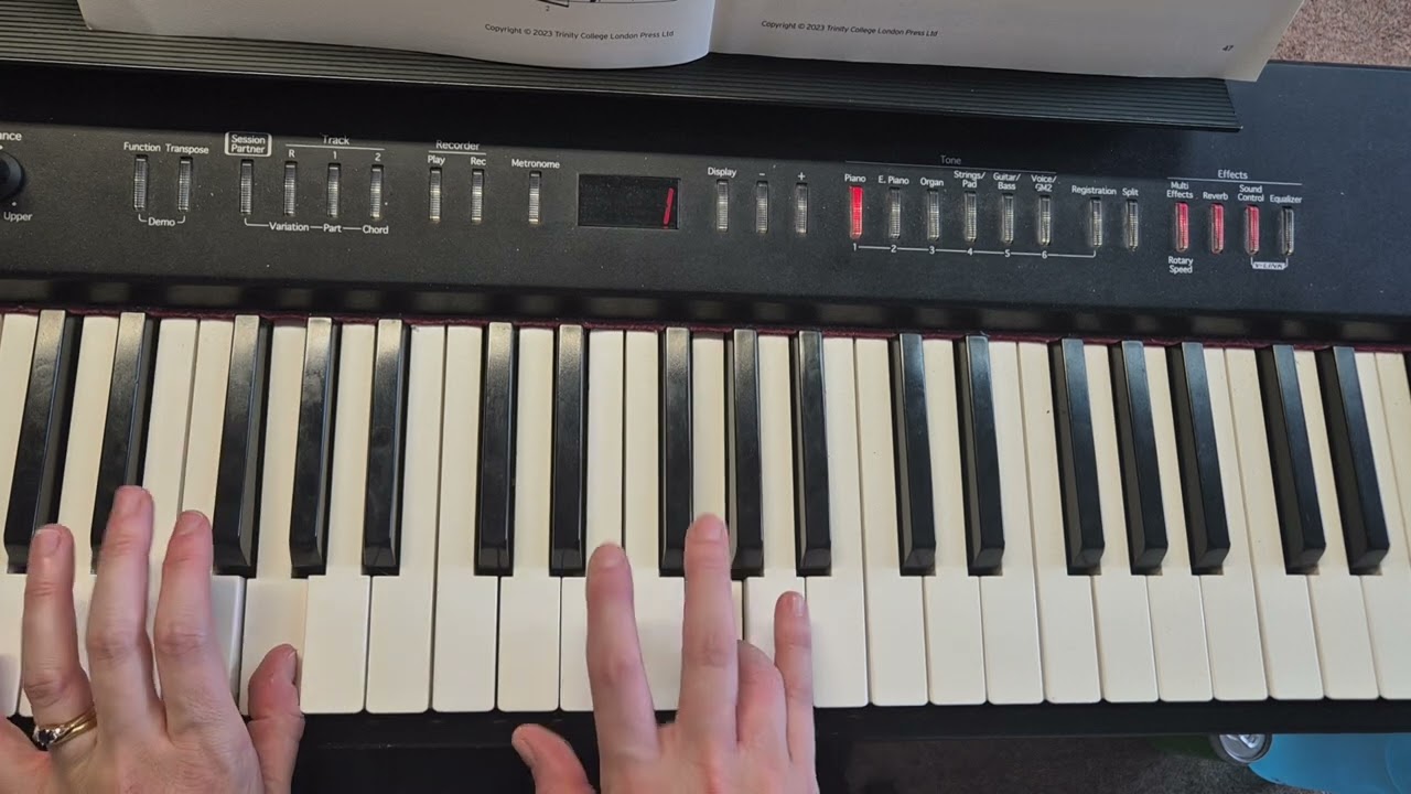 Video 2 Touch of Tango Grade 3 Trinity piano exercise