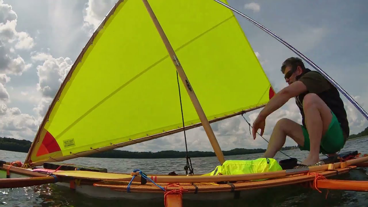 Slightly more wind today, IGŁA 2.0 proa (RoSSY project; Time-lapse with 1s interval).