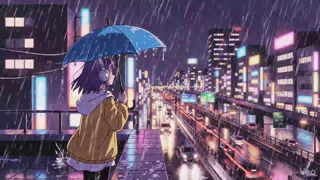 Japanese Rainy Night 🌧️ Chillhop Lofi Study Music