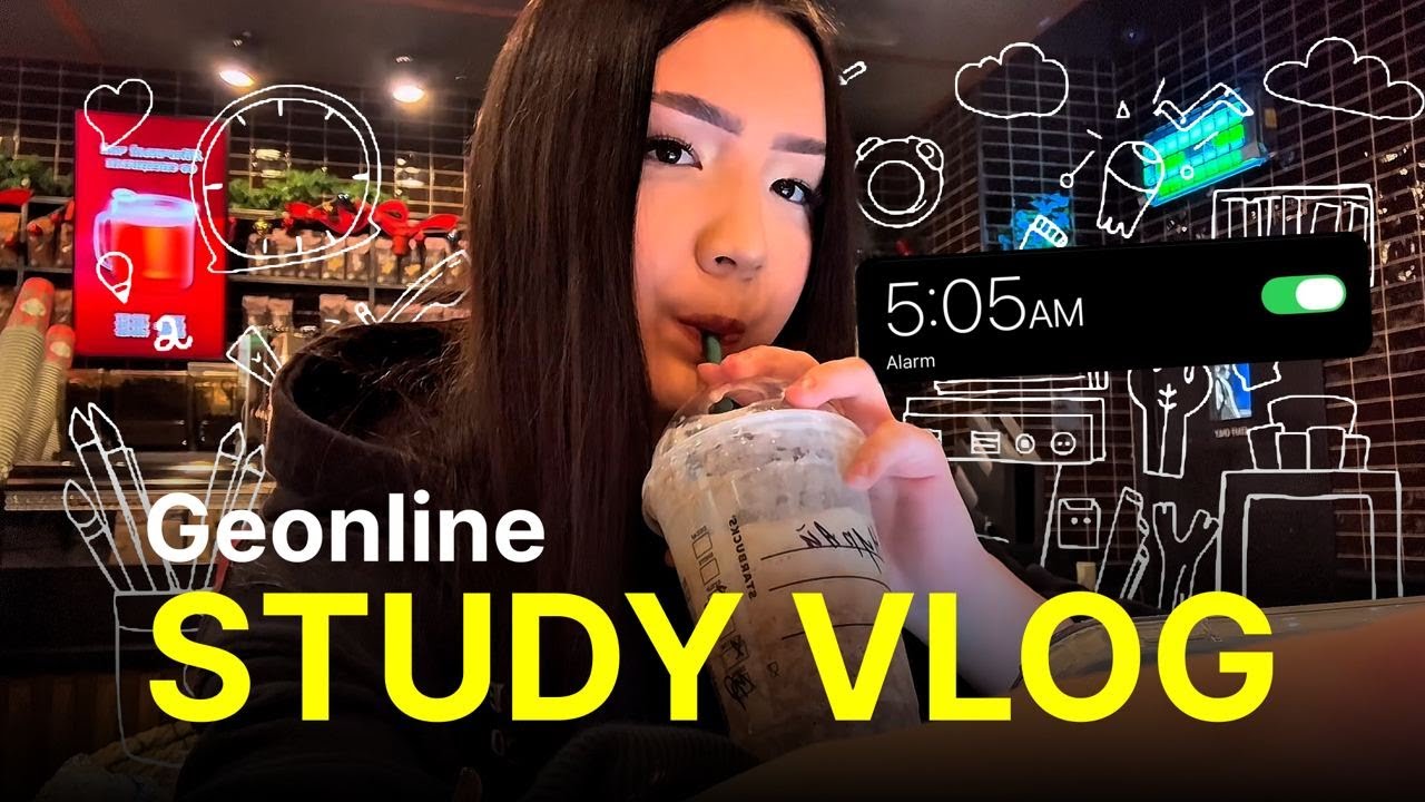 Geonline оқушысының бір күні | ҰБТ-ға дайындық | STUDY VLOG