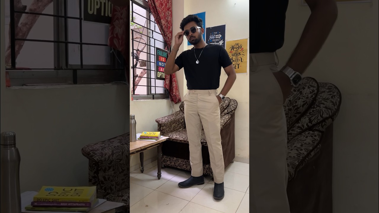 Beige chinos under ₹400⚡️🔥 | #beigechinos #chinos #mensfashion #oldmoneyoutfits #summeroutfits
