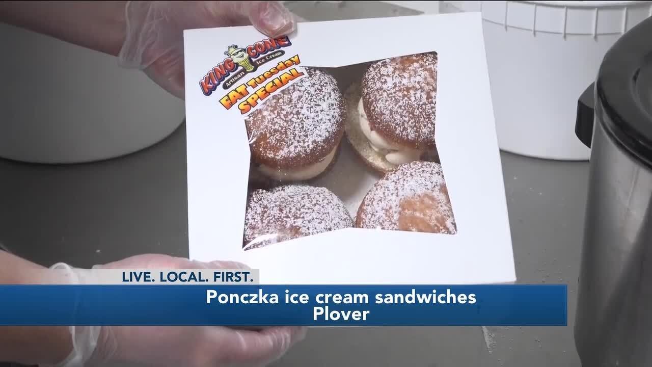 King Cone opens with #ponczka ice cream for Fat Tuesday
