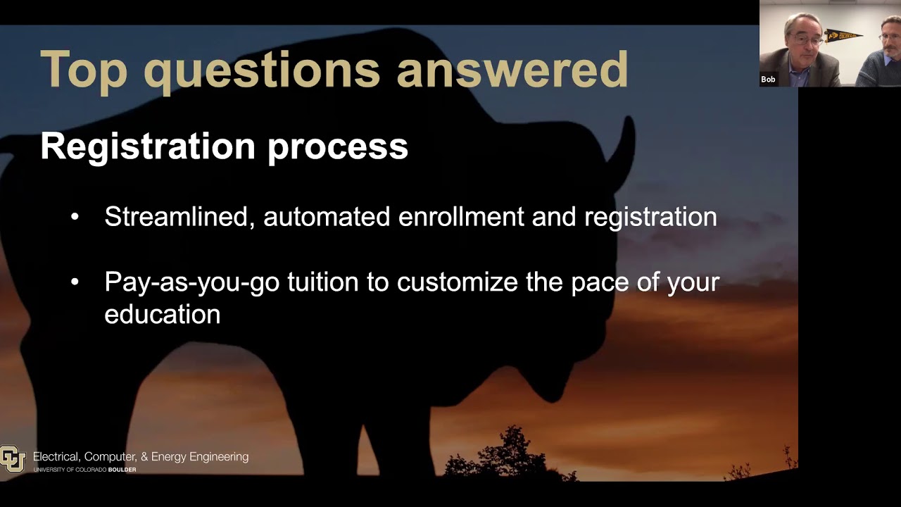 University of Colorado Online Master of Science in Electrical Engineering Information Webinar