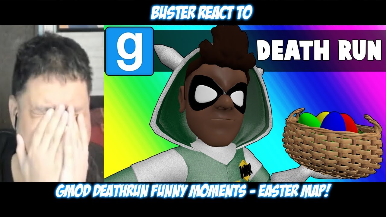 Реакция Бастера на @VanossGaming: забавные моменты Gmod Deathrun &mdash; пасхальная карта!