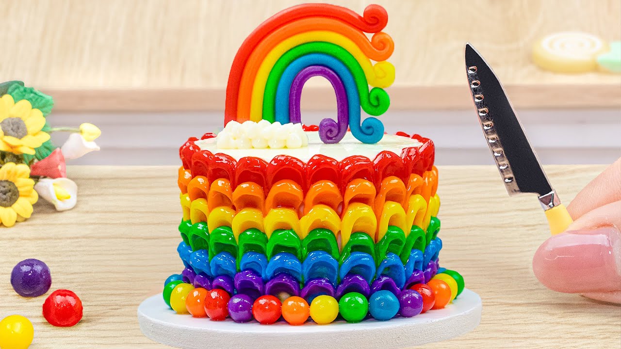Enchanting KITKAT Rainbow Cakes Dessert 🌈1000+ Amazing Miniature Chocolate Rainbow Cakes Decorating
