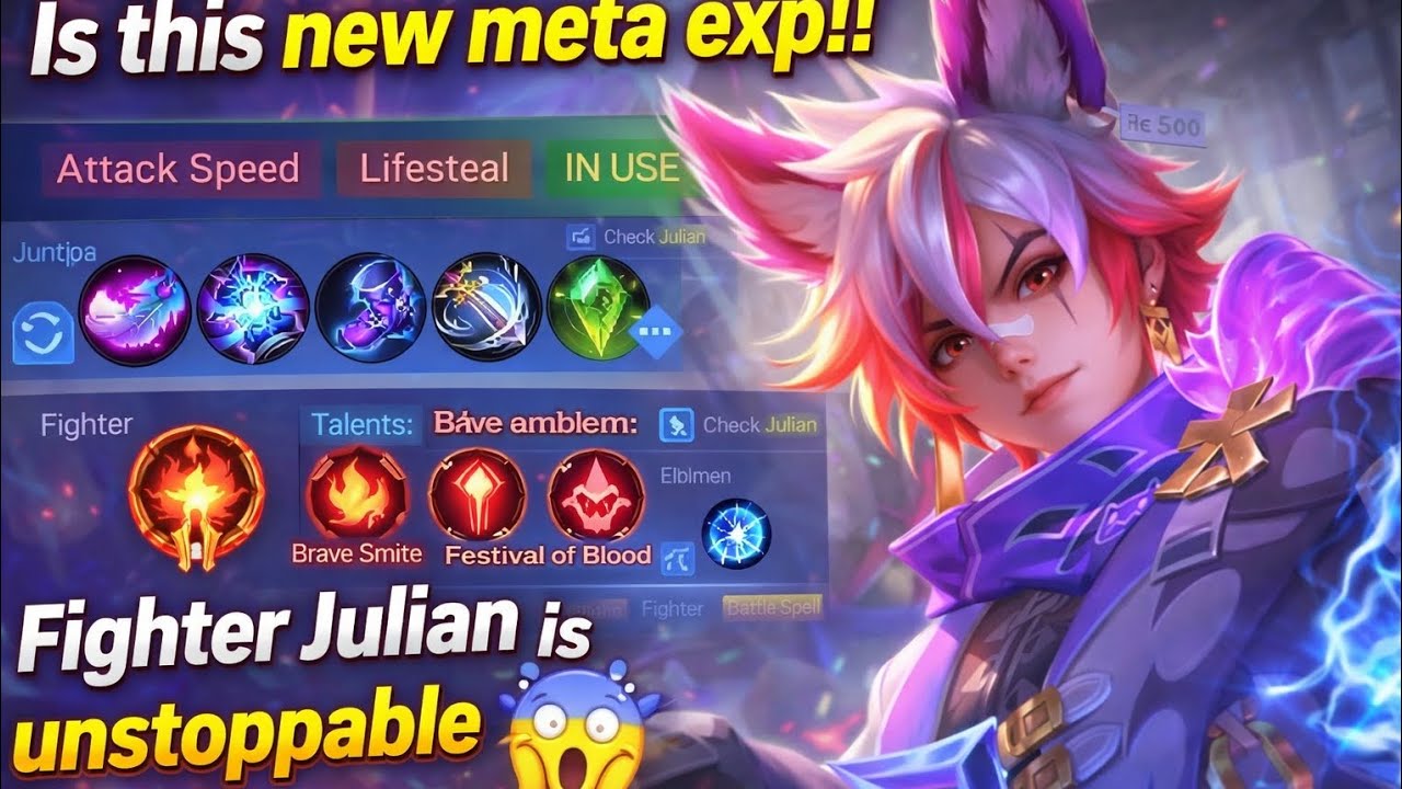 Is this new meta build for Julian 🤯 watch till the end 😁👍#MLBBGoldenMonth #MLBBCreator