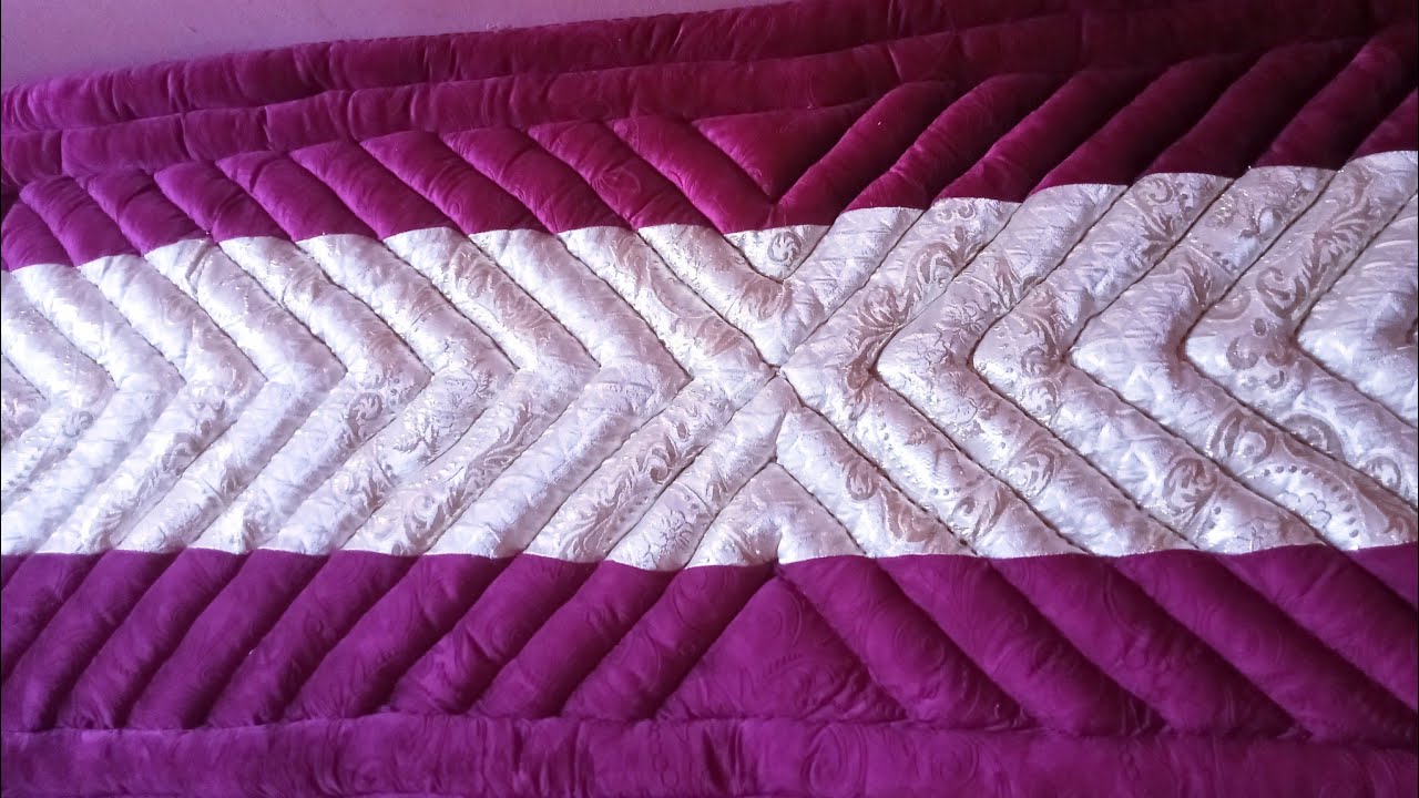 خياطة لحاف الجزء الاول 😊دخلي تعلمي شرح بالتفصيل للمبتدئات خيطي لدارك وديريه مشروع مربح 😇