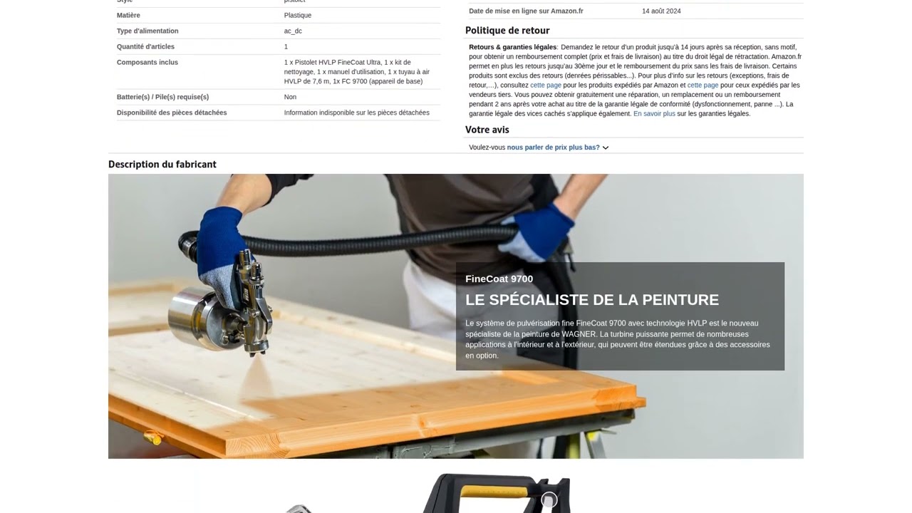 Wagner Fine FineCoat (2026): Un pulvérisateur précis pour bricoleurs ou piège?