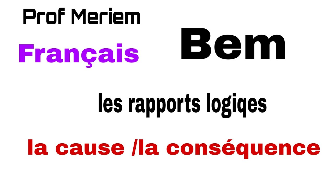 درس la cause et la conséquence بالعربية للسنة الرابعة متوسط Bem 2025 مع شرح مفصل و رائع