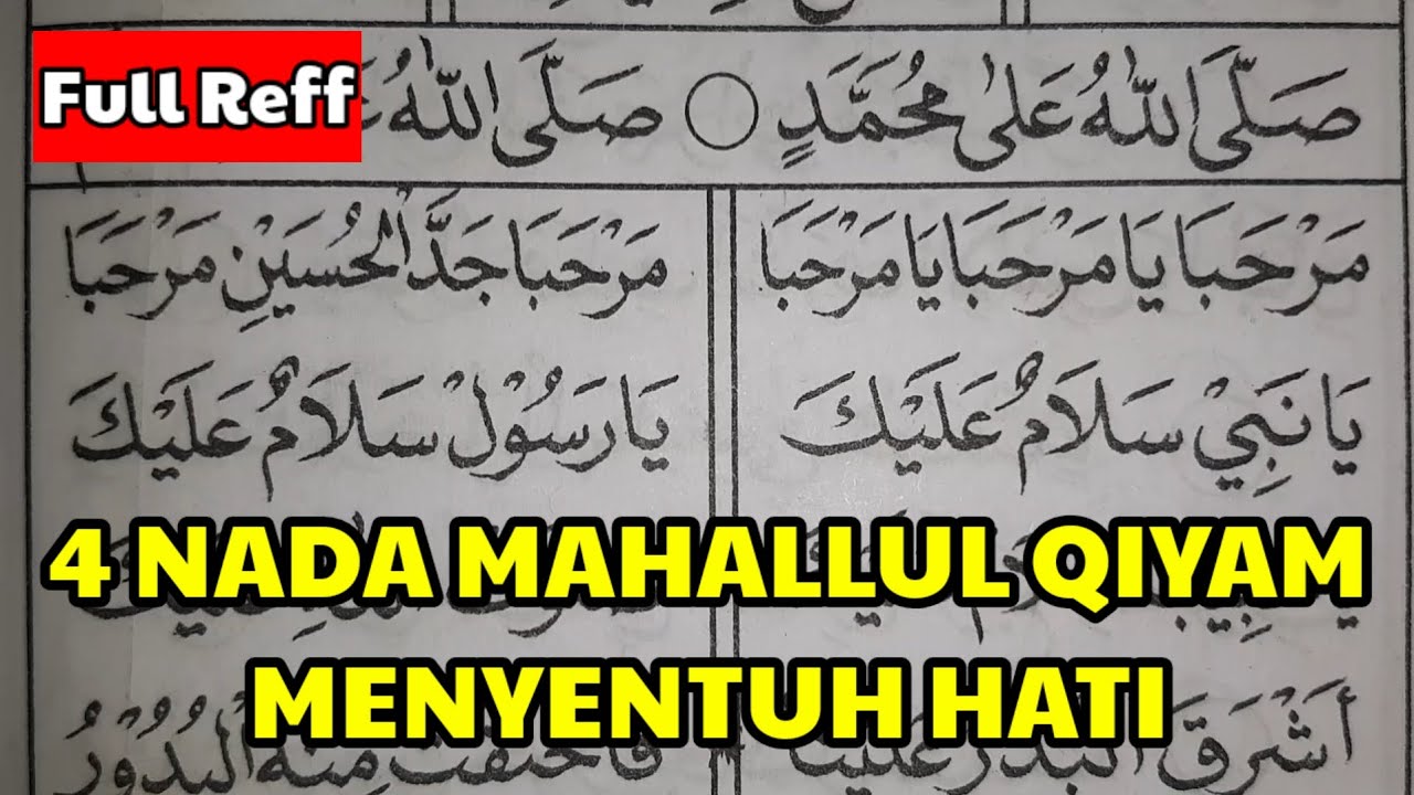 KUMPULAN NADA MAHALLUL QIYAM Menyentuh Hati| Belajar Dibaan Barzanji Nadhom YA NABI (Full Reff)