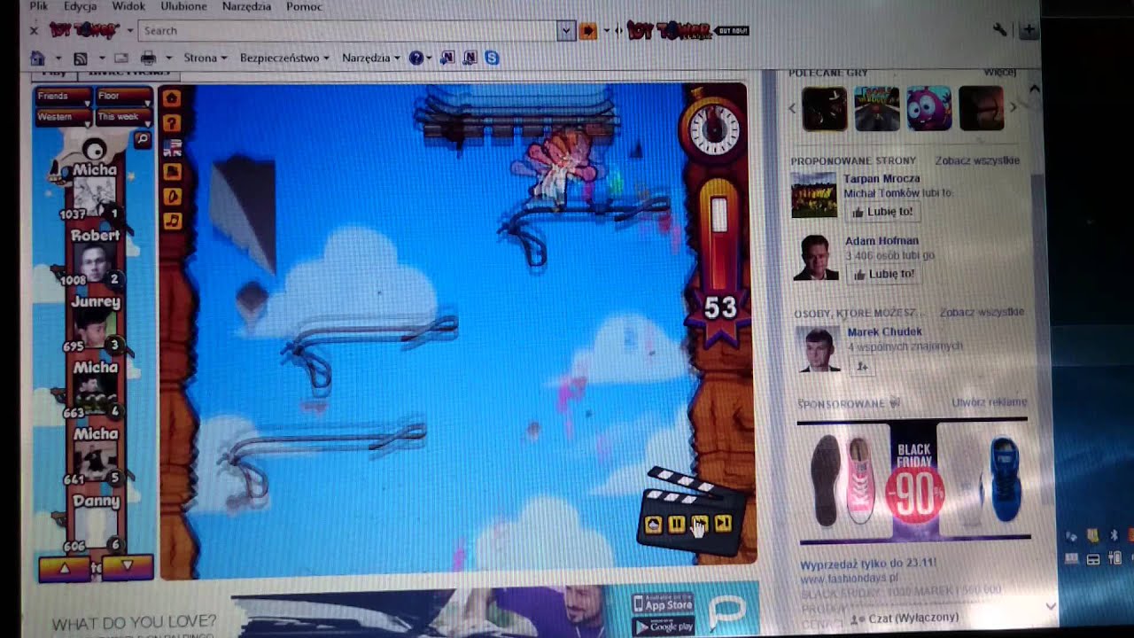 Icy tower facebook 1037 floor western