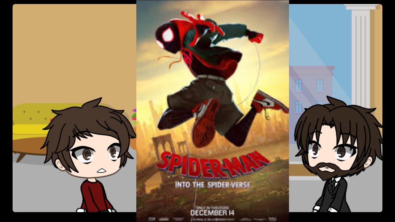Avengers react to Miles||spiderman into the spiderverse||original||