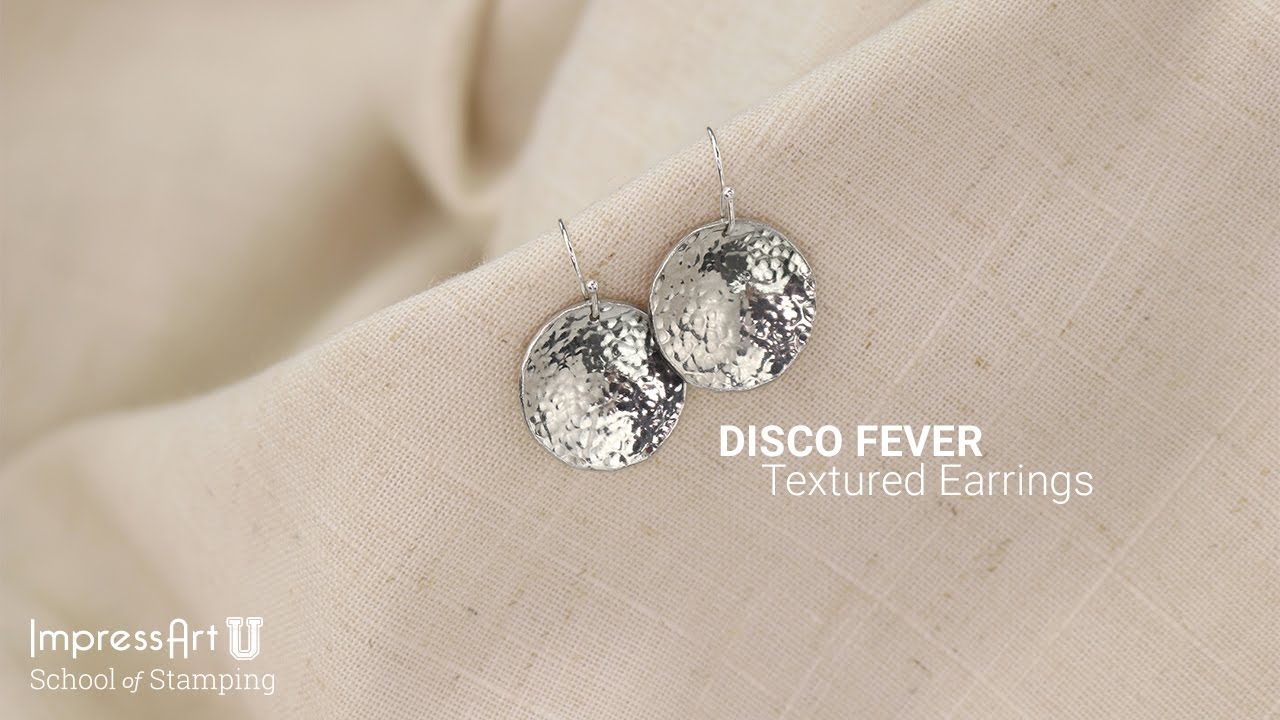 ImpressArt Textured Earring Metal Stamping Tutorial