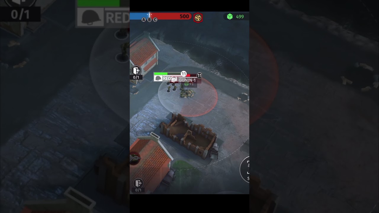 REDS vs GUNJN #worldwararmies #rts #pvp #mobilerts