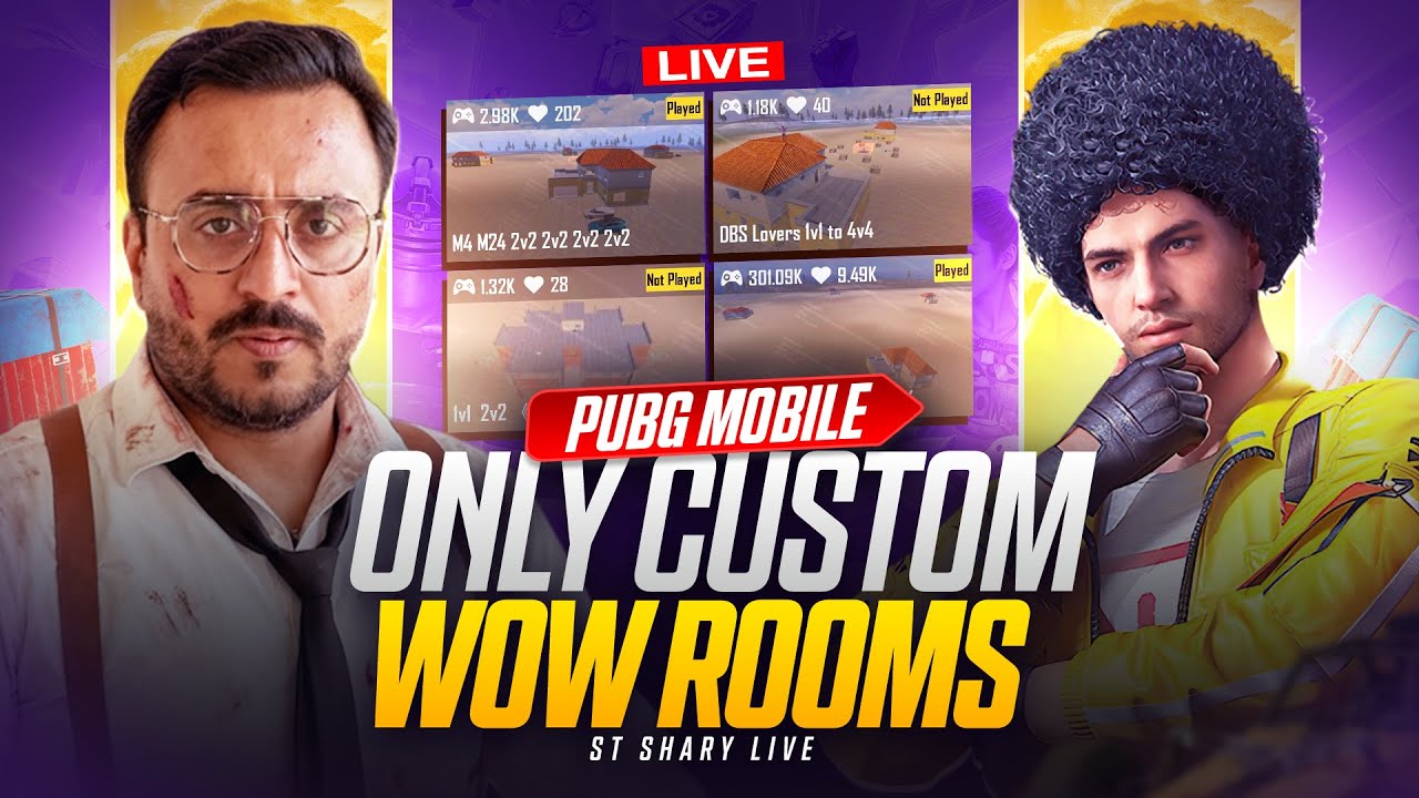 Happy New Year! Wow, and Livik Custom Rooms in Pubg Mobile | ST Shary is Live From Germany |