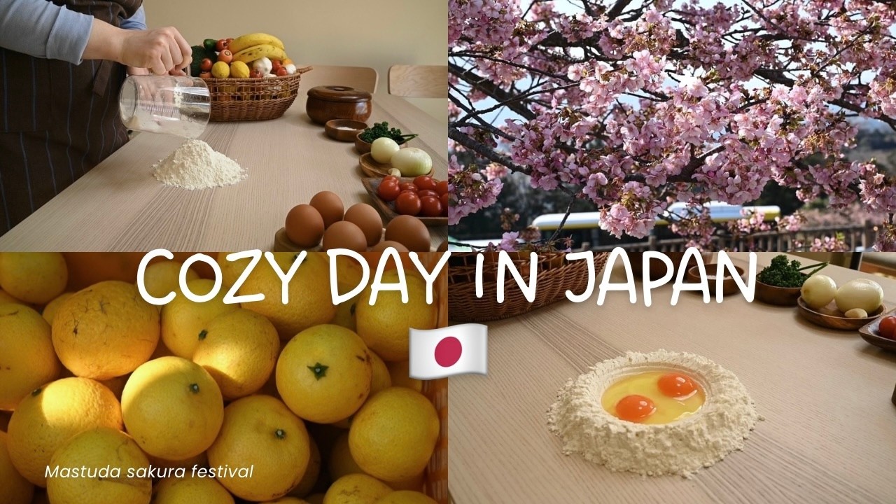 homemade pasta 🍝sakura festival 🌸japan vlog 🇯🇵