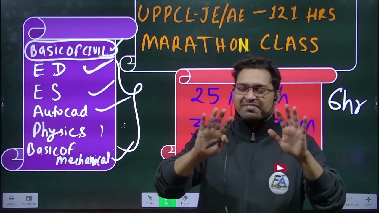 MARATHON CLASS FOR UPPCL-JE |BASIC OF CIVIL | ED | ES|AUTOCAD| आवश्यक जानकारी BY PRADEEP SIR