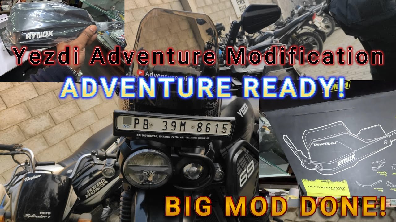 Adventure Ready! Must-Have Mod! Hand Guard Installation on Yezdi Adventure 2025