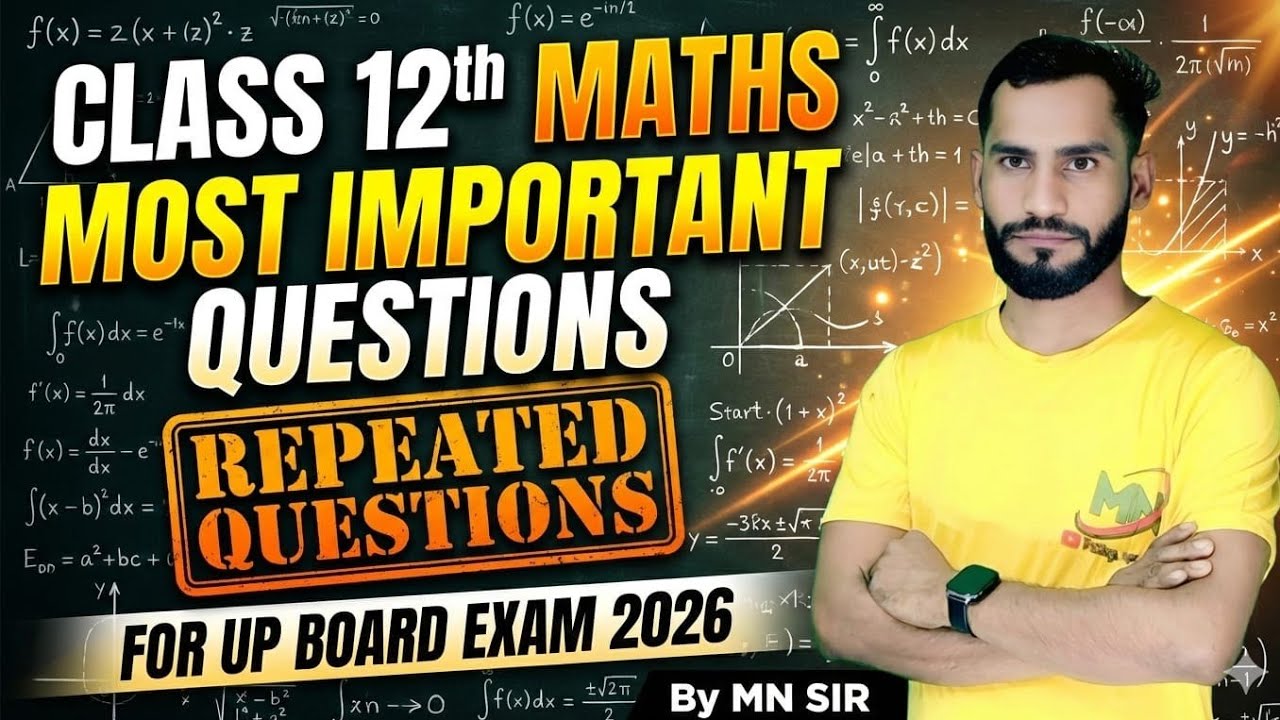 maths class 12th most important questions (matrix)by MN SIR