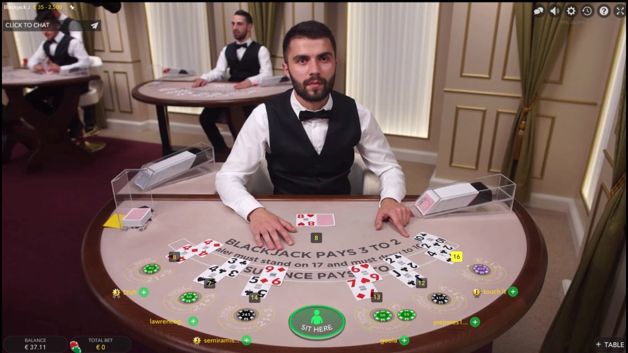 Live Blackjack by Evolution Gaming