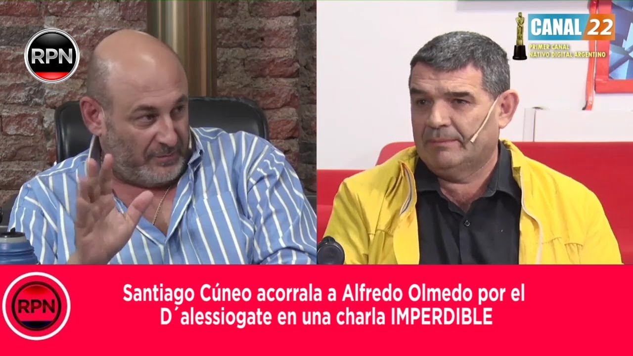 Santiago Cúneo acorrala a Alfredo Olmedo por el D´alessiogate en una charla IMPERDIBLE