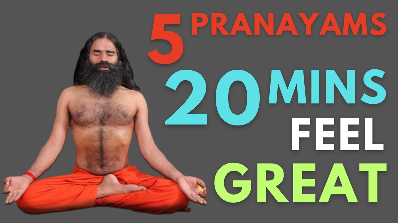 Baba RamDev Daily 5 Pranayam with Timer and instructions |
