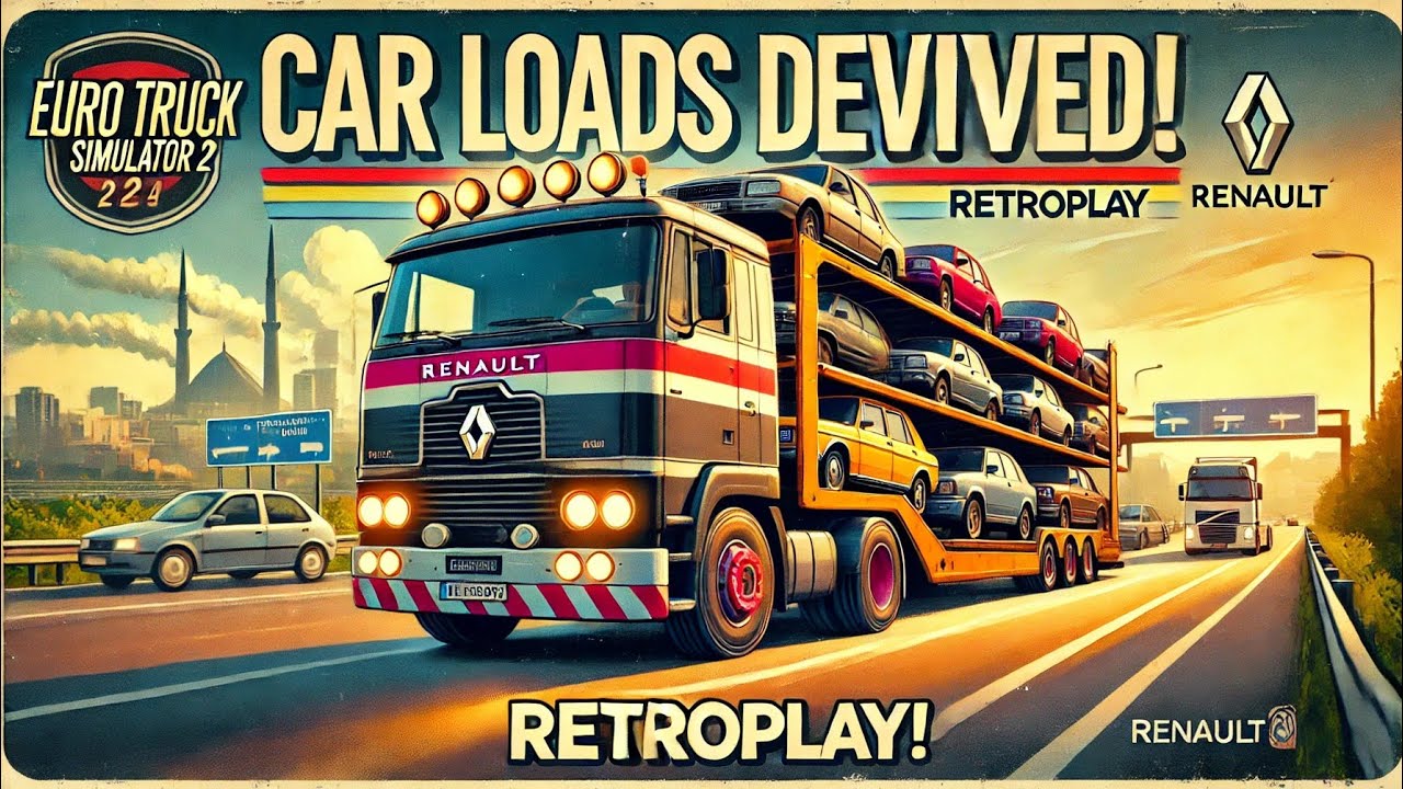 Euro Truck Simulator 2 RETROPLAY game play with car loads #reteoplay #ets2
