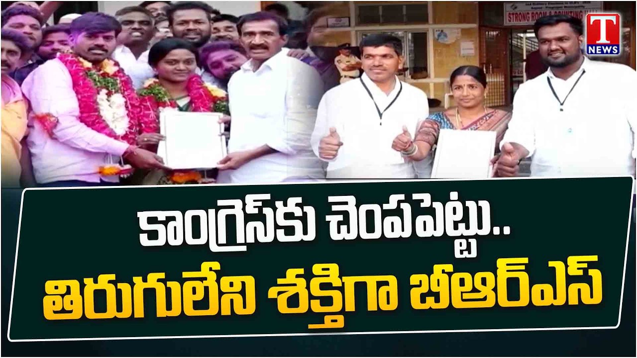 బీఆర్‌ఎస్‌ జయకేతనం.. : BRS Party Wins In Over 718 Words Out Of 2582 | T News