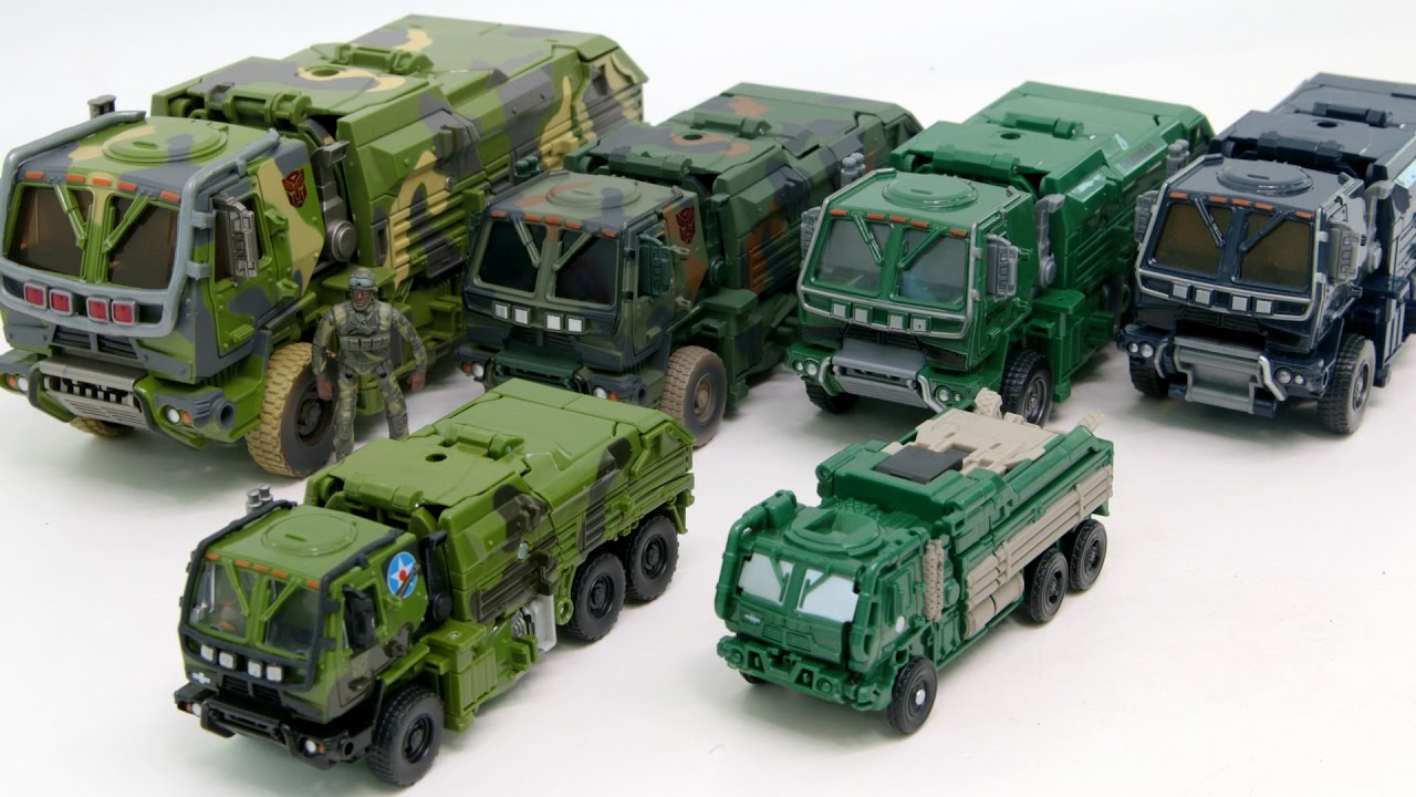 Transformers Movie4 AOE Various Size HOUND Military Trcuk 6 Vehicles Robot Car Toys