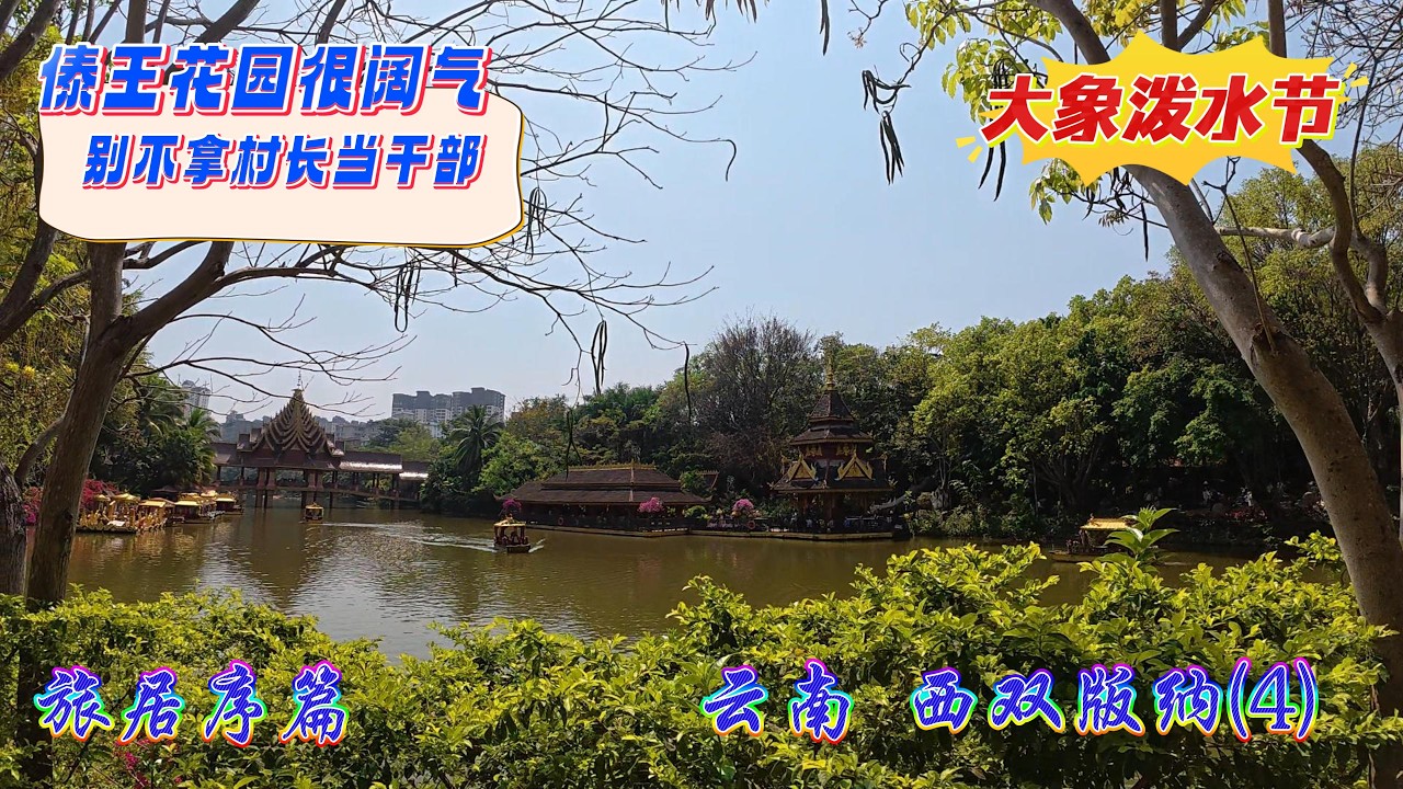 【旅居序篇】云南 西双版纳 傣王 曼听御花园 总佛寺 大象泼水