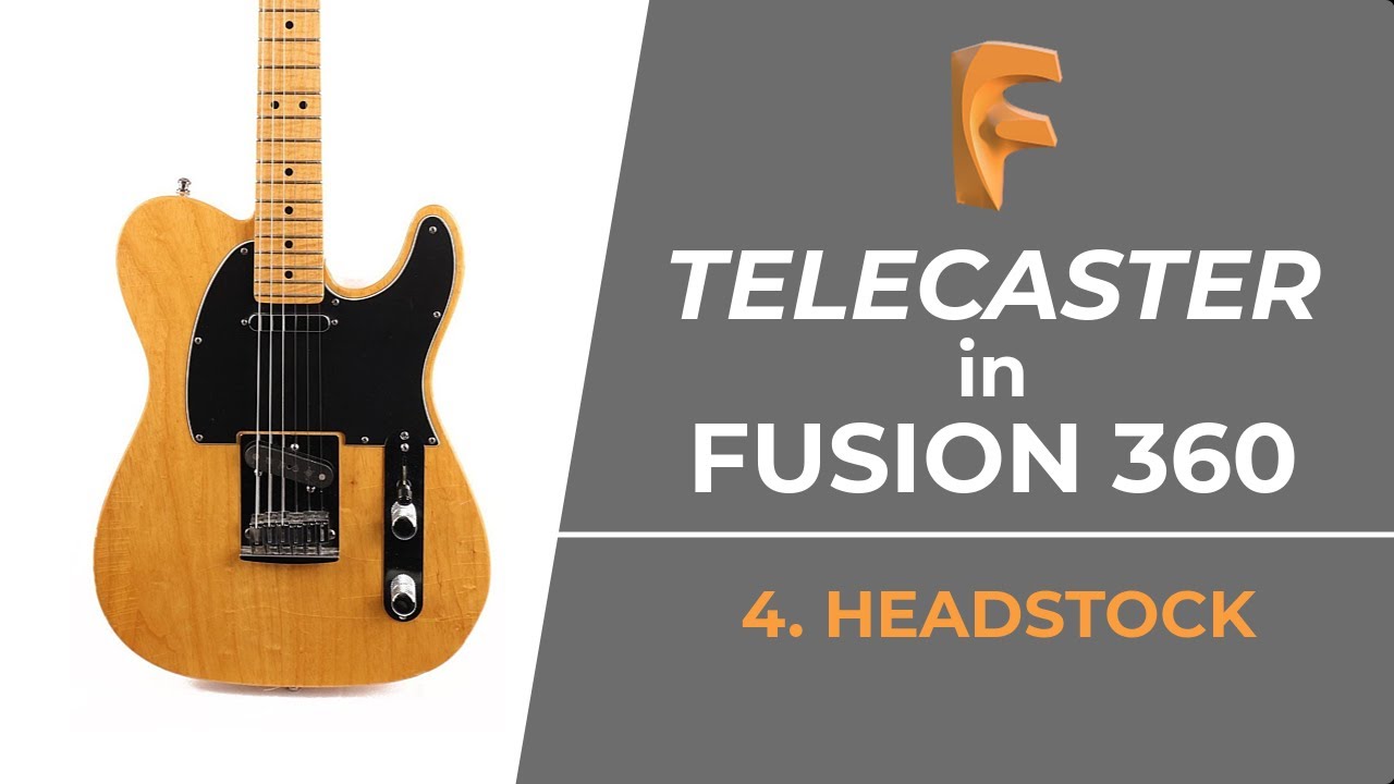 Telecaster в Fusion 360: Часть 4, Головка грифа и переход.