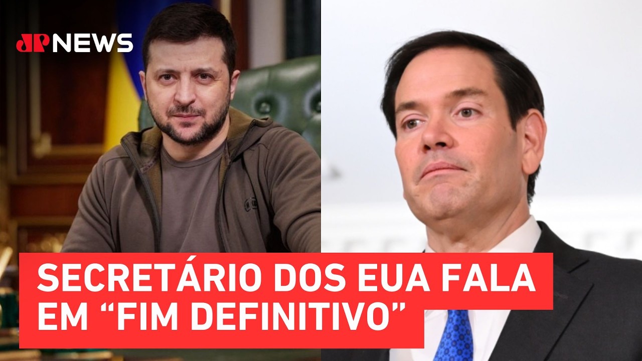 Zelensky e Rubio discutem fim da guerra entre Rússia e Ucrânia