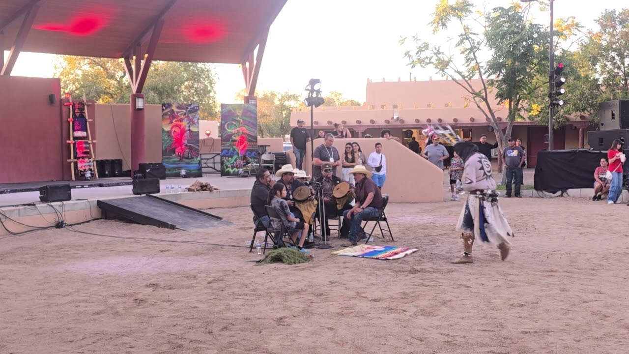JOE TOHONNIE JR. AND WHITE MOUNTAIN APACHE CROWN DANCERS – Indian Village New Mexico State Fair 2025