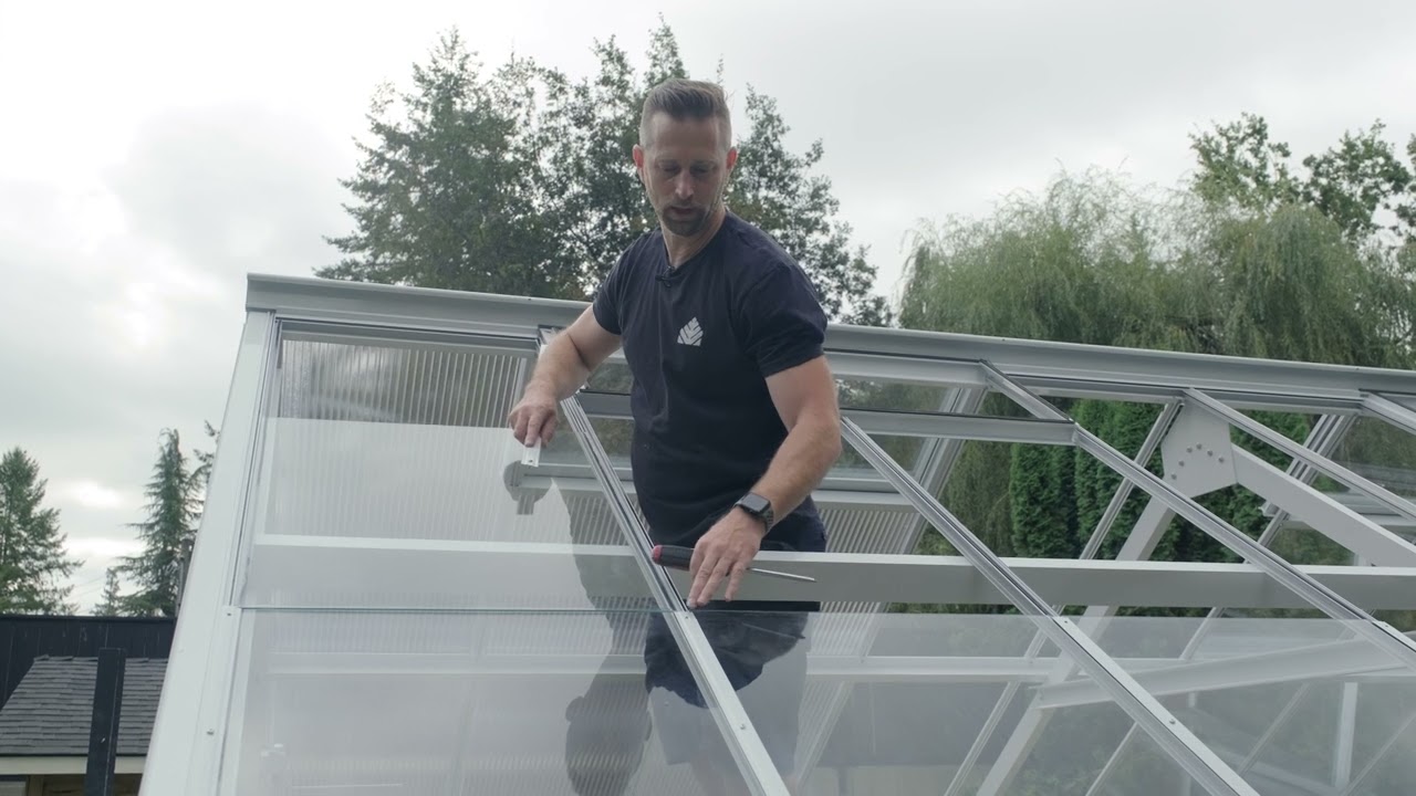 Stage 24 Installing a Greenhouse Glass Overlaps 3mm Single Glass - BC Greenhouse