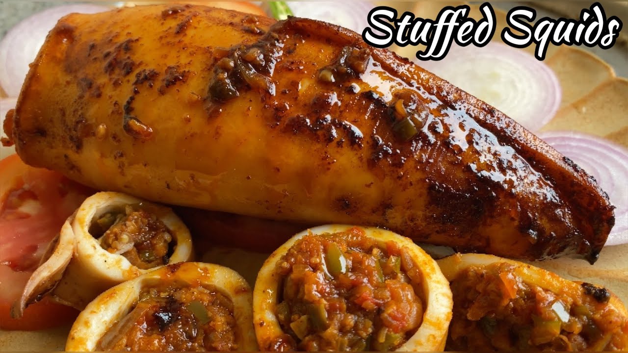 Stuffed Squids in Reachado Masala. How to make Stuffed Squids Masala. Reachado Masala Calamari.