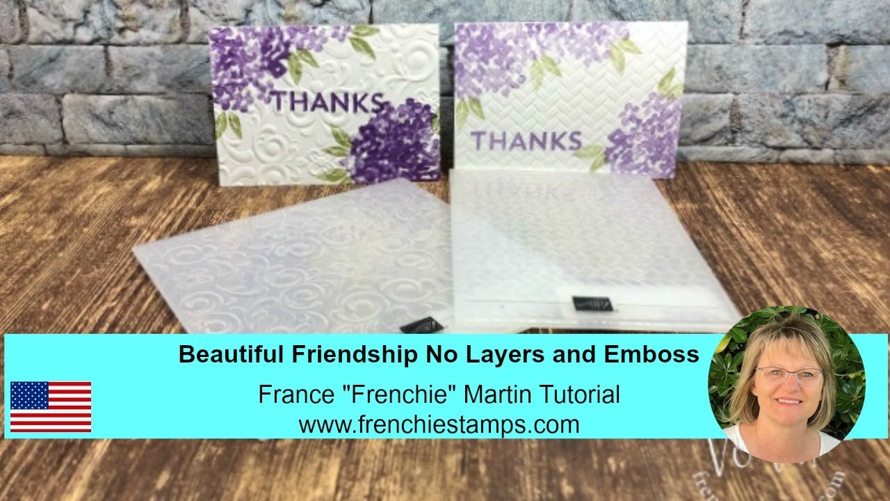 Beautiful Friendship, Stamp, Emboss without layers