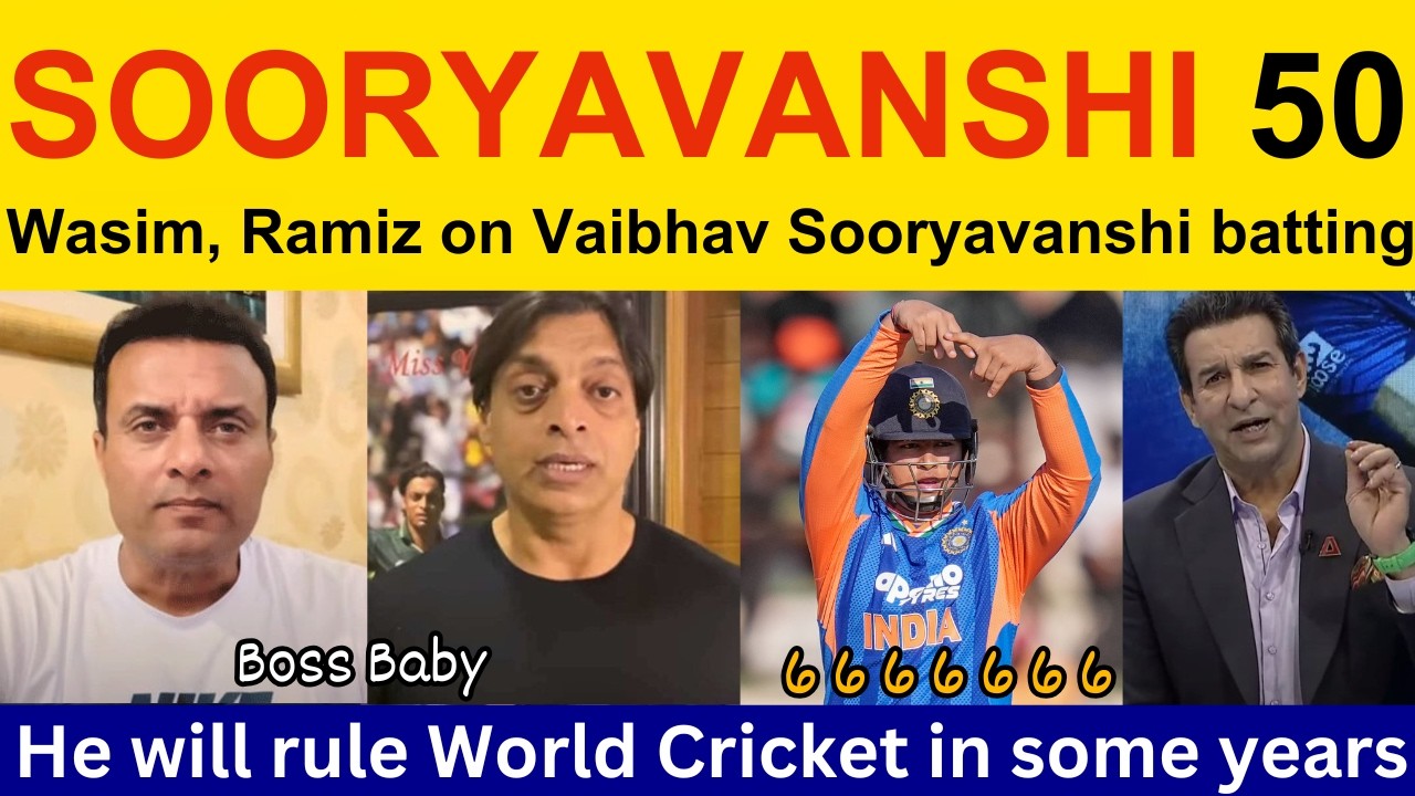 Pak Media Crying on Vaibhav Sooryavanshi batting today vs ZIM | Shoaib Akhtar on Vaibhav Suryavanshi