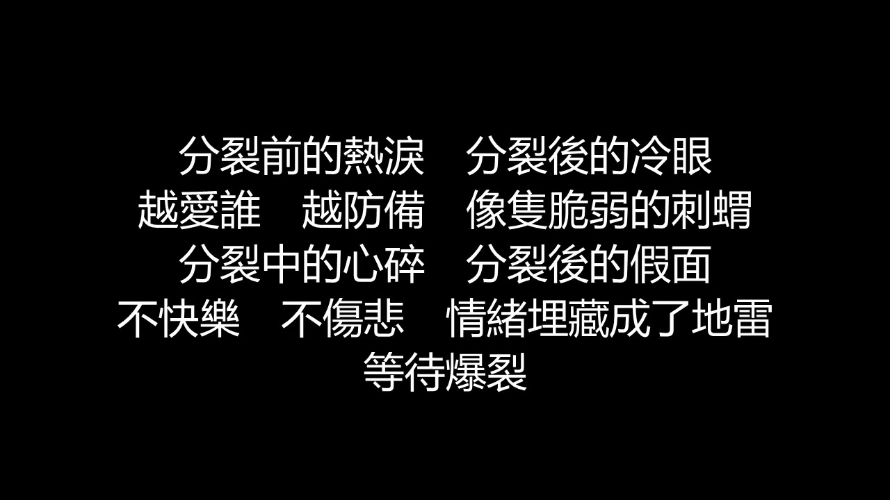 阿密特/張惠妹 - 分生(歌詞版)