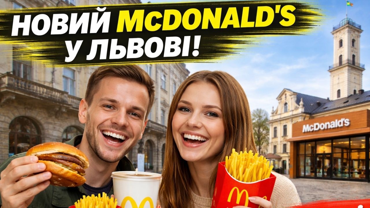 Перший раз в McDonalds на Площі Ринок