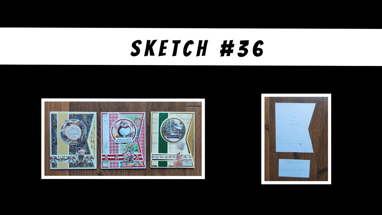 TUTO SCRAP Sketch #36 thème Toy Shop, Crazy Christmas et Action 