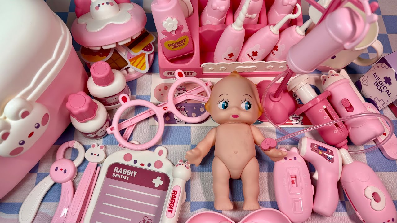 🧜‍♀️ Unboxing Cute Rabbit Doctor Kit toy 🩺🐰 토끼의사놀이 | toy asmr