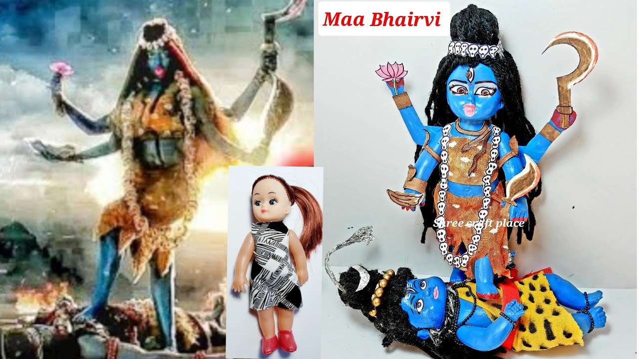 Maa Bhairvi(10 Mahavidya)Makeover on doll/Inspired from Tv show Shree Ganesha#Trending#dolls