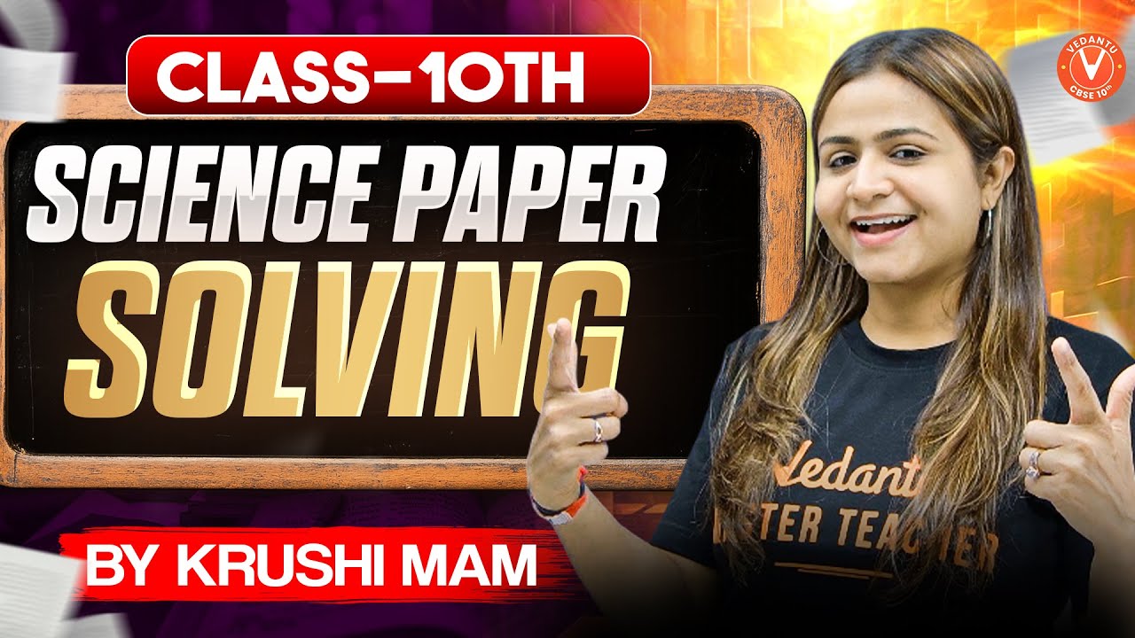 Science Paper Solving🔥| Part - 2 | CBSE Class 10 Science | Krushi Mam