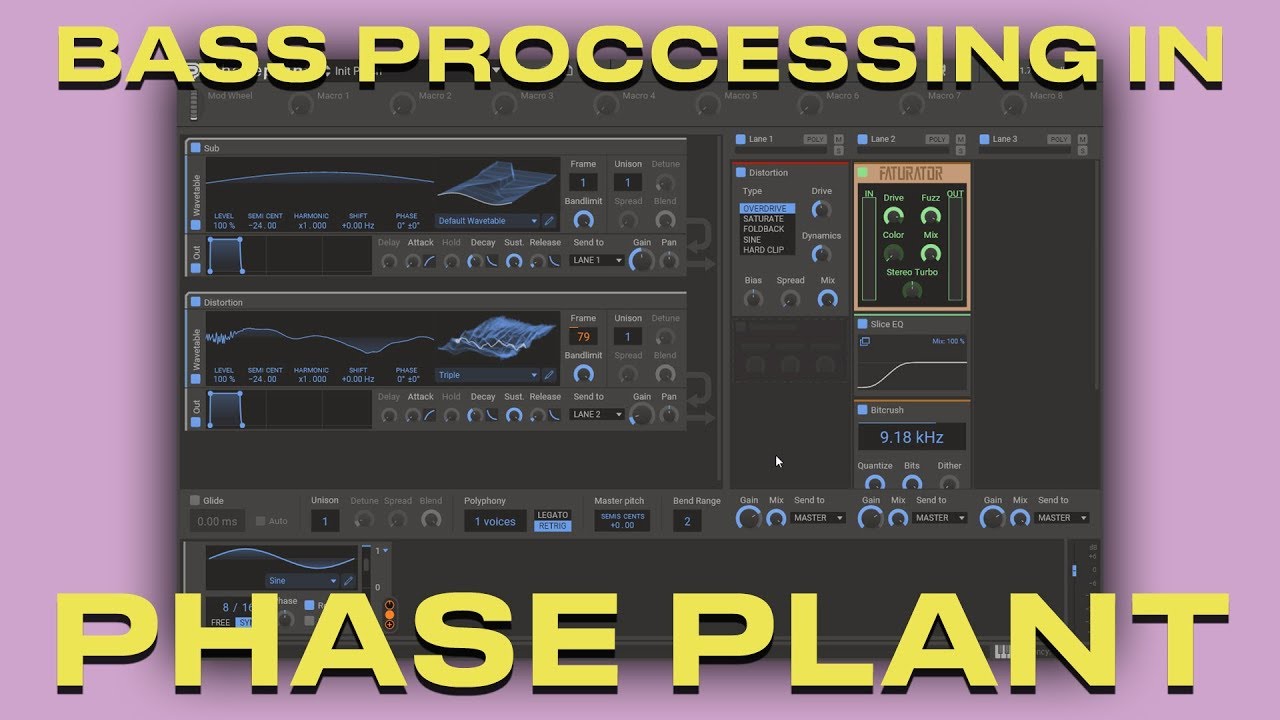 [Tutorial] Bass Sound Design in Kilohearts Phase Plant