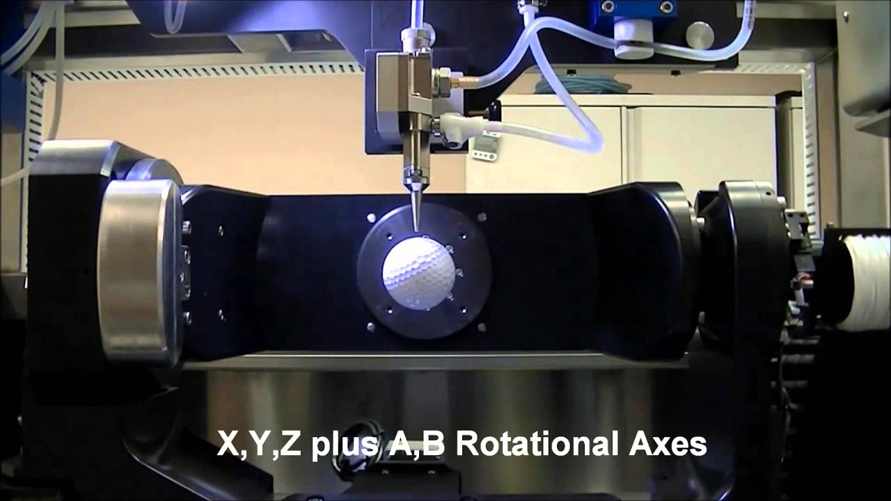 Optomec Aerosol Jet Printing in High Rez on a Golf Ball