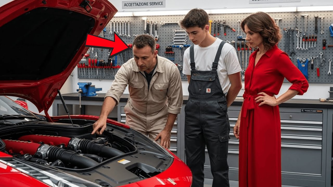 Disoccupato Entra In Officina Per Guardare La Ferrari… E Finisce Per Riparare L’Auto Della Padrona