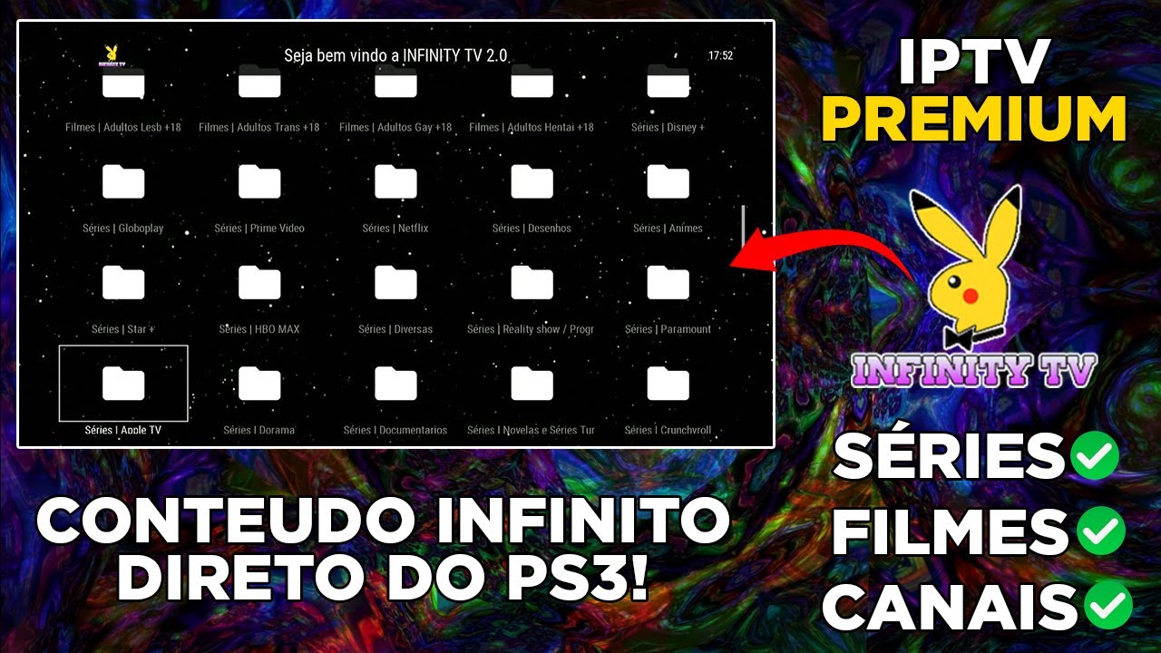 TODOS OS FILMES, SÉRIES E CANAIS DIRETAMENTE DO PS3 COM A INFINITY TV! (ESSA TEM TUDO MESMO!)