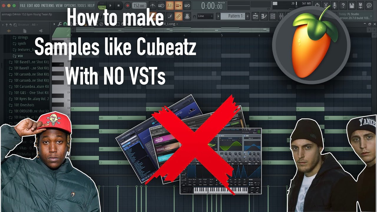 HOW TO MAKE INSANE MELODIES WITH NO VSTS - Pvlace, Frank Dukes, Cubeatz