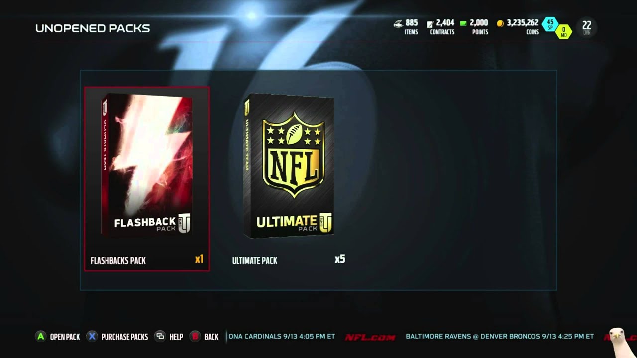 Madden 16 Ultimate Team :: FlashBack Pack Opening! ::-XBOX ONE Madden 16 Ultimate Team